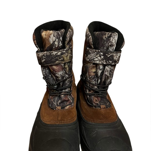 Ozark Trail Men\'s Winter Pac Boots with a Mossy Oak camouflage and suede upper. main image 5